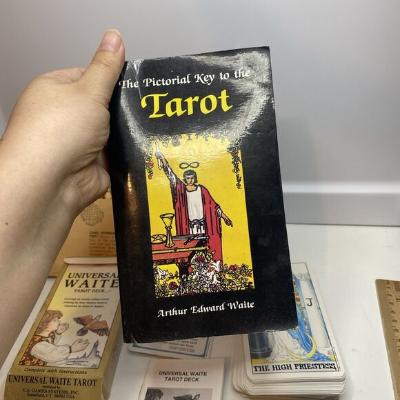 Arthur Edward Waite Tarot Deck Book 78 Universal Cards + Pictorial Key Guide - Picture 4 of 10